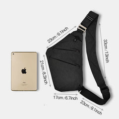 Anti-theft Waterproof Sling Bag for Men - Stylish Crossbody Chest Bag