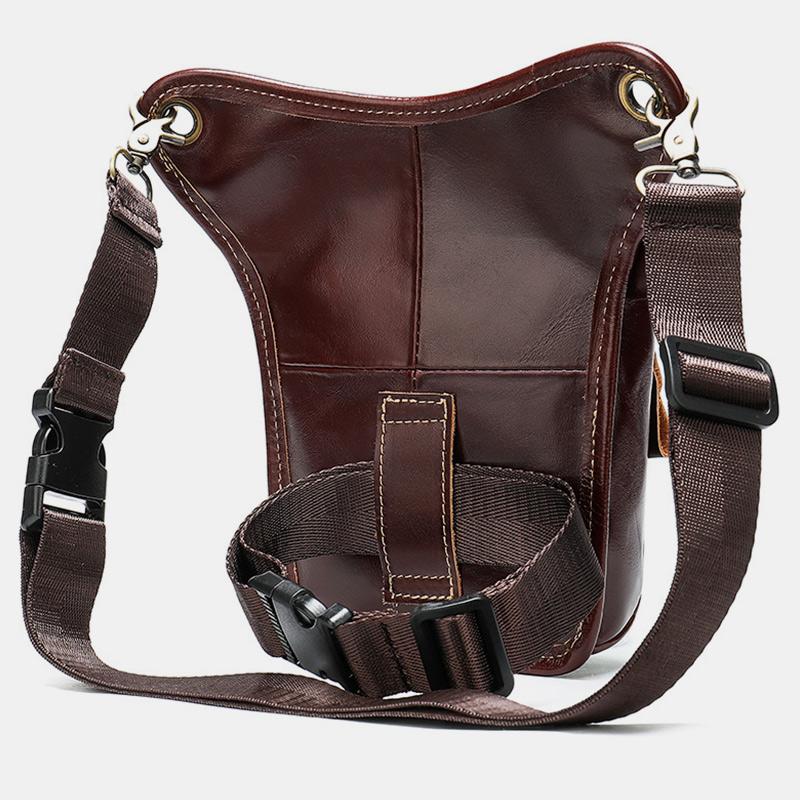 Genuine Leather Retro Sport Waist Bag – Classic Style Meets Practical Functionality - VOTVO