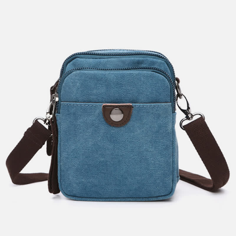 Belt Loop Holster Phone Purse - Small Canvas Crossbody Side Shoulder Bag - VOTVO