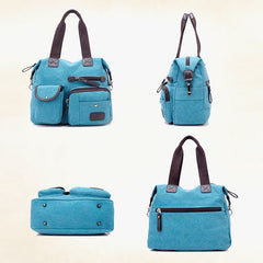 Large Capacity Durable British Style Canvas Tote Bag for Women – Stylish and Practical for Shopping, Travel, and Everyday Use - VOTVO