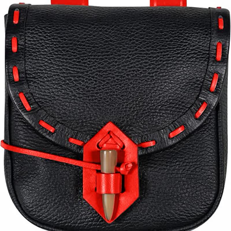 Renaissance Belt Pouch Holster - EDC Leather Waist Bag Cosplay Coin Purse - VOTVO