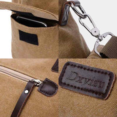 Casual Canvas Laptop Tote Bag for Men & Women – Work Handbag with Adjustable Strap