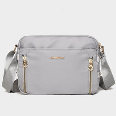 Crossbody Bag for Women – Simple Light Color Waterproof Nylon Bag