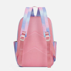 3Pcs Tie-Dye Girls Backpack Set – Canvas School Bookbag, Lunch Bag & Pencil Case for Students, Women, and Teens