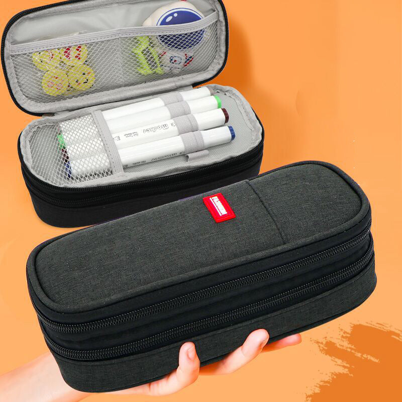 Large Capacity Pencil Case for School Students | Adult Pencil Pouch Office Organizer