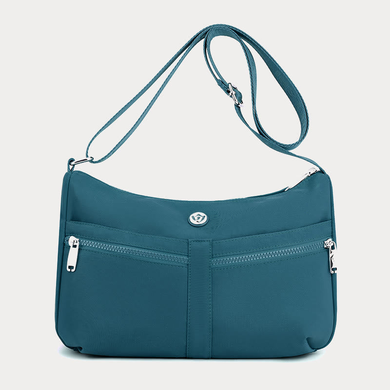 Solid Nylon Crossbody Bag for School & Travel – Simple & Stylish Purse