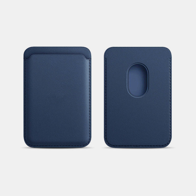 Portable Magnetic Suction Leather Card Holder Wallet for iPhone