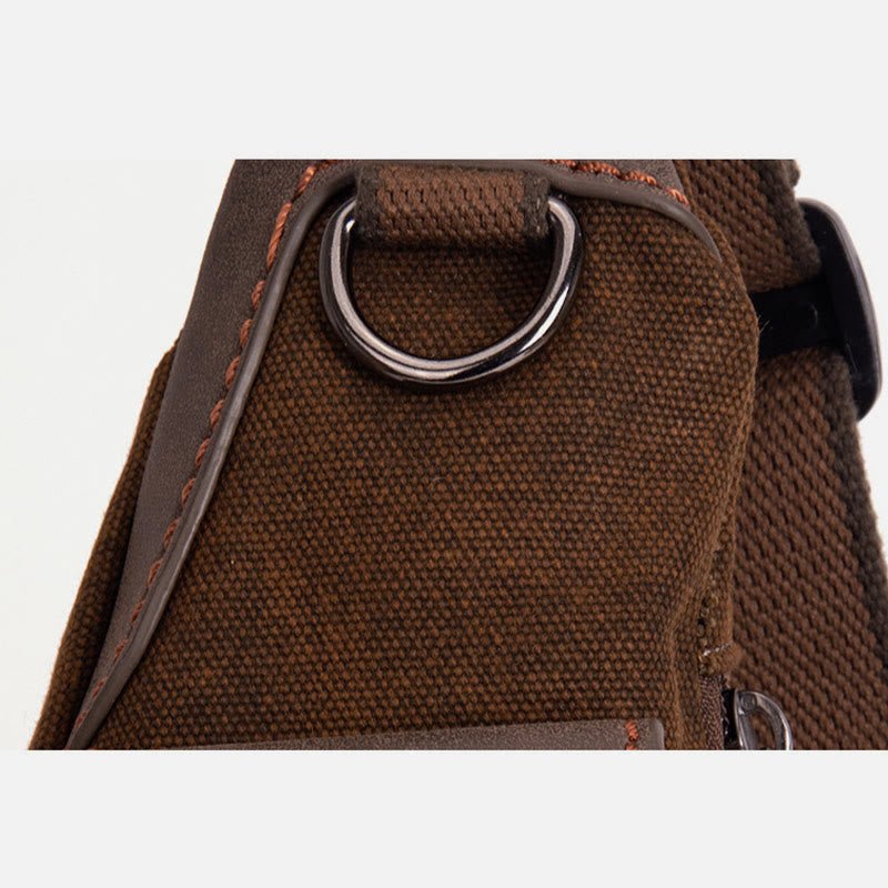 Large Canvas Chest Bag – Men’s Outdoor Sports Crossbody Sling Backpack - VOTVO