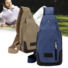 Canvas Sling Bag for Men - Outdoor Travel & Camping Chest Day Pack