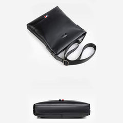 Men's Messenger Bag – Soft PU Leather Crossbody Sling Pack for Travel, Business & Daily Use