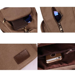 Canvas Backpack for Women & Girls – Vintage Drawstring School & Travel Rucksack