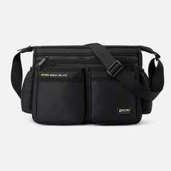 Classic Travel Satchel for Men – Durable Nylon, Large Crossbody Bag