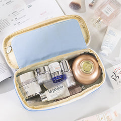 Astuccio portapenne in tela di grande capacità con colori coordinati: perfetto per lo studio e l'organizzazione