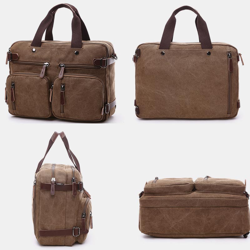 3 Way - Use Large Capacity British Style Briefcase – Versatile Elegance for Work and Travel - VOTVO