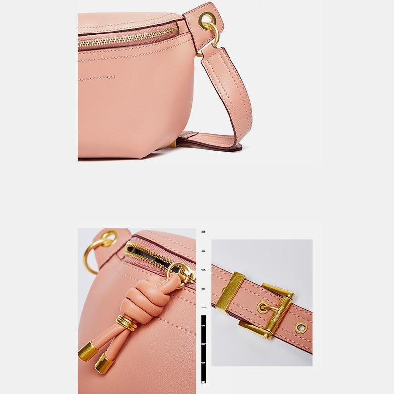 Genuine Leather Large Capacity Crossbody & Waist Bag for Women – Stylish & Versatile - VOTVO