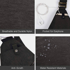 Anti-theft Waterproof Sling Bag for Men - Stylish Crossbody Chest Bag