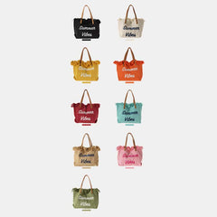 Canvas Tote Bag - Extra Large Summer Shoulder Handbag Purse