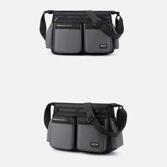 Classic Travel Satchel for Men – Durable Nylon, Large Crossbody Bag