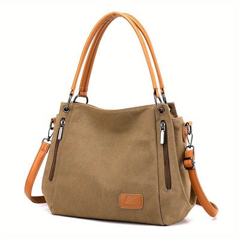 High - Quality Canvas Large Capacity Tote Bag – Perfect for Everyday and Travel - VOTVO