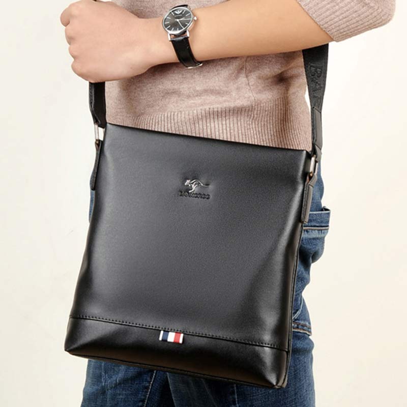Men's Messenger Bag – Soft PU Leather Crossbody Sling Pack for Travel, Business & Daily Use