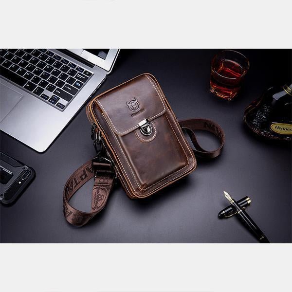 Genuine Leather Multifunctional Waist & Messenger Bag for Men – Versatile Crossbody & Shoulder Bag - VOTVO