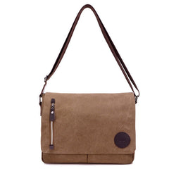 Canvas Messenger Bag for Men Travel Satchel Water Resistant Crossbody Bag - VOTVO