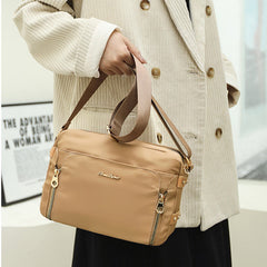 Crossbody Bag for Women – Simple Light Color Waterproof Nylon Bag