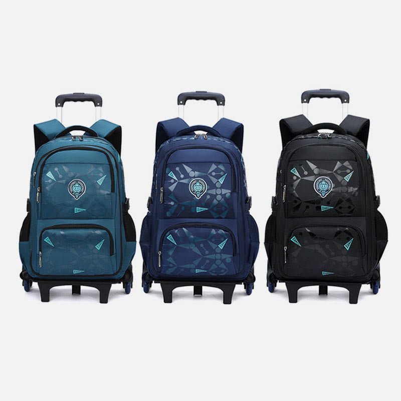 Rolling Wheels Backpack for Teens & Students – Multifunctional Travel Bookbag with Adjustable Straps - VOTVO