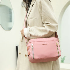 Crossbody Bag for Women – Simple Light Color Waterproof Nylon Bag