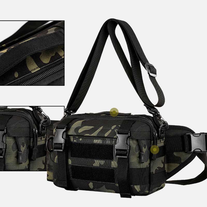 Large Camo Tactical Bag for Sports | Nylon Crossbody Bag Waist Bag - VOTVO