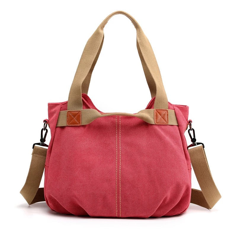 Large Capacity Canvas Messenger Bag – Stylish Shoulder Bag for Daily Use