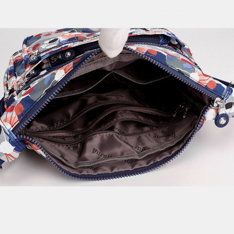 Large Capacity Waterproof Floral Crossbody Bag for Women – Stylish Shoulder Bag with Multiple Pockets - VOTVO