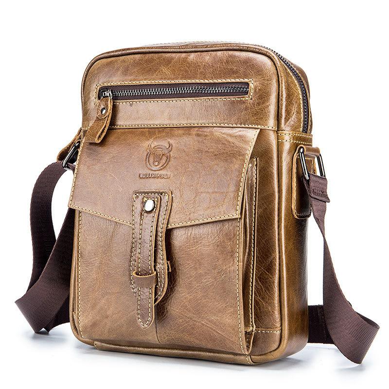 Bull Captain Genuine Leather Crossbody Bag – Stylish & Practical for Daily Use, Travel, and Business