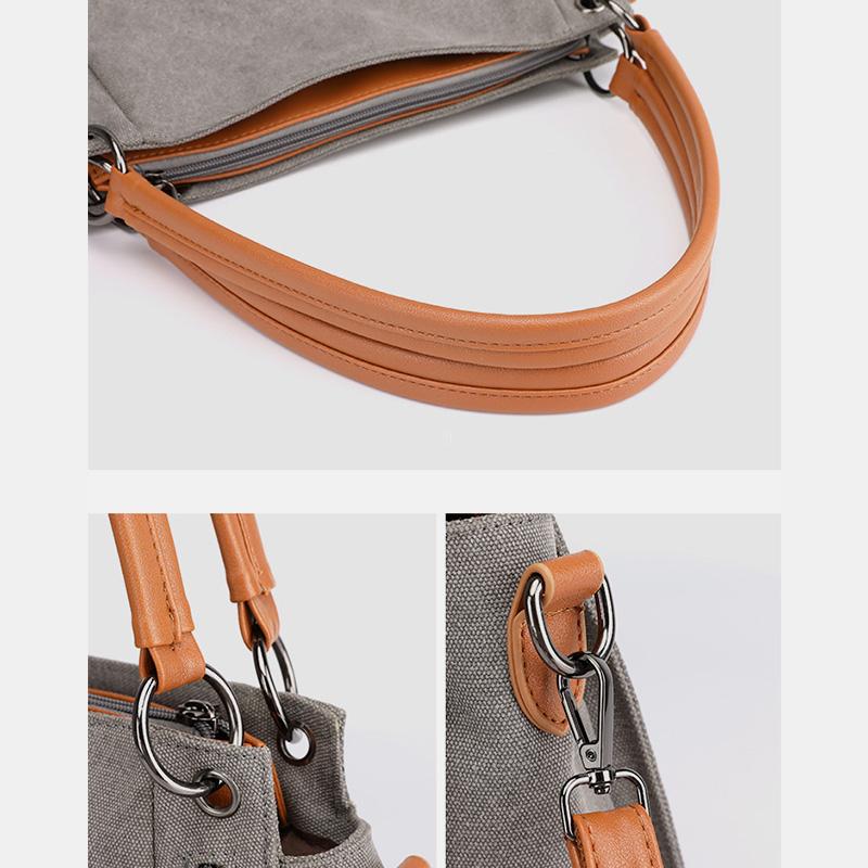 Large Capacity Casual Canvas Crossbody Bag for Women – Stylish & Practical - VOTVO