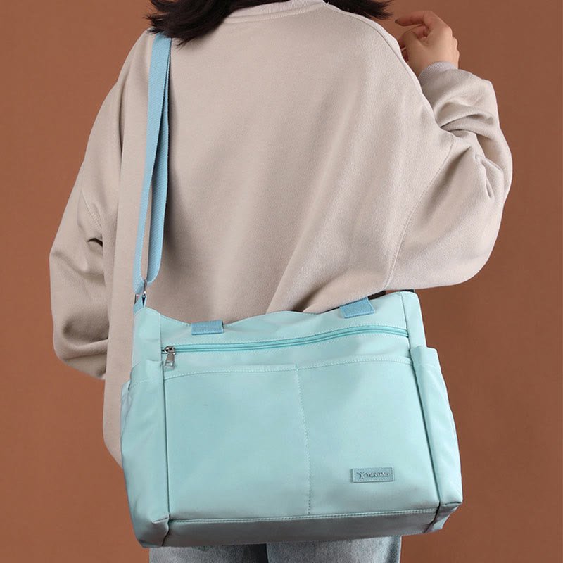 Minimalistic Nylon Tote Bag for Women – Large Handbag for School & Fitness - VOTVO