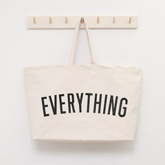 Everything Really Big Tote Handbag – Reusable Eco-Friendly Canvas Shoulder Bag