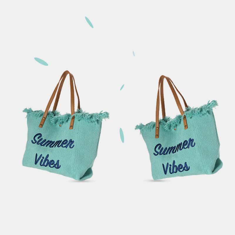 Canvas Tote Bag - Extra Large Summer Shoulder Handbag Purse