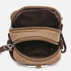 Belt Loop Holster Phone Purse - Small Canvas Crossbody Side Shoulder Bag - VOTVO