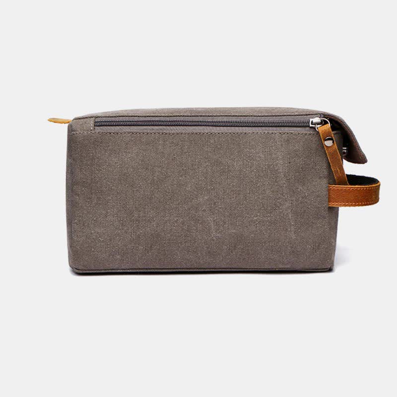 Retro Canvas Storage Makeup Pouch – Travel Toiletry Bag for Women & Men