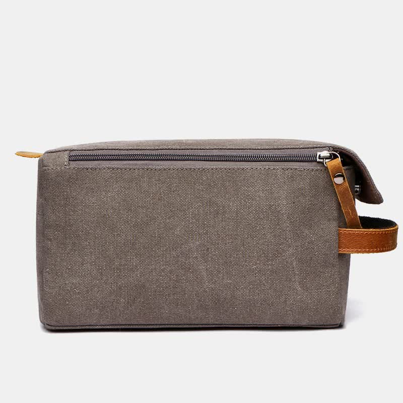 Retro Canvas Storage Makeup Pouch – Travel Toiletry Bag for Women & Men