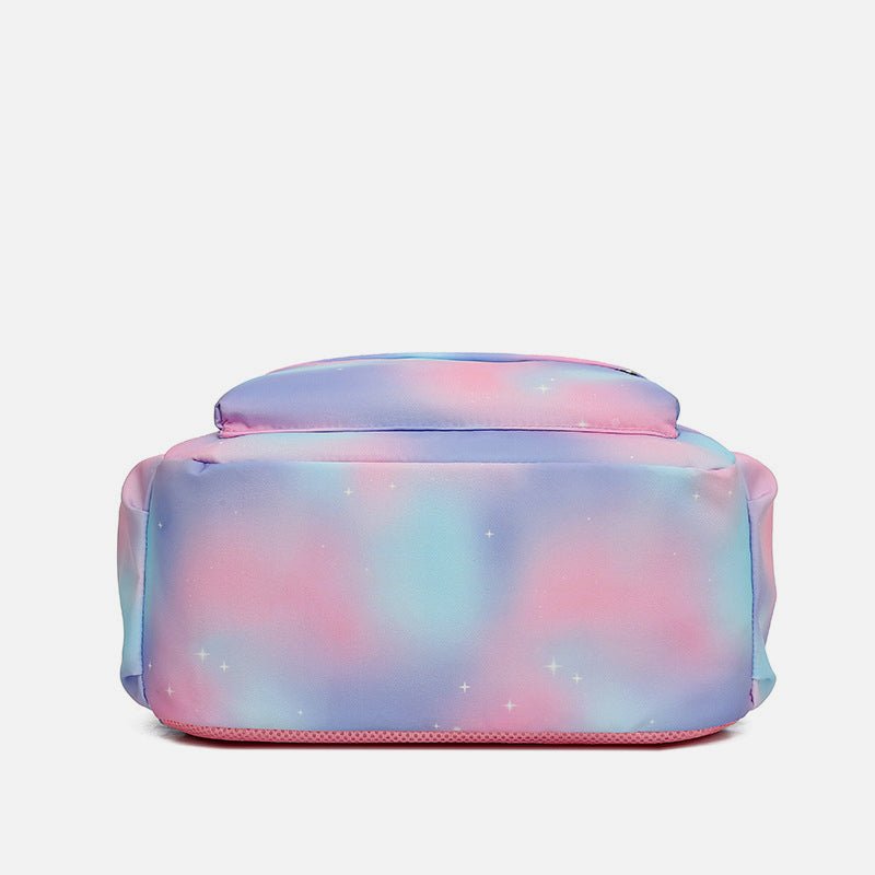 3Pcs Tie - Dye Girls Backpack Set – Canvas School Bookbag, Lunch Bag & Pencil Case for Students, Women, and Teens - VOTVO