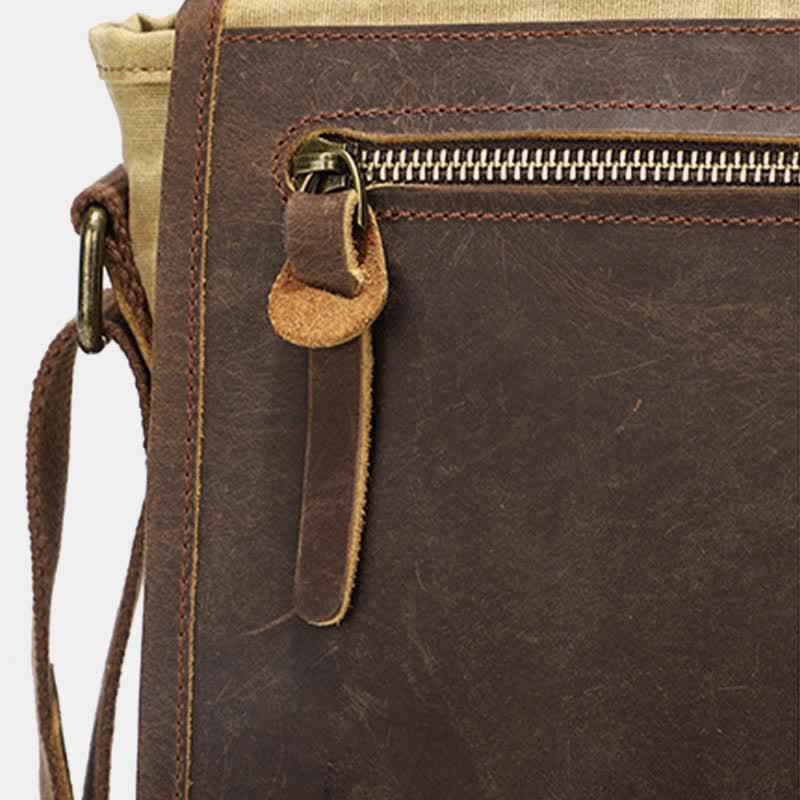 Retro Casual Shoulder Bag: Classic and Creative Design in High Quality Canvas