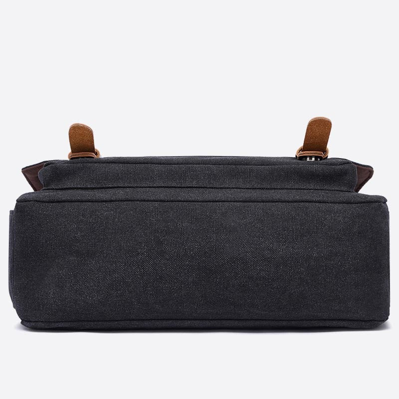 Messenger Bag for Men – Portable Large Capacity Canvas Business Briefcase