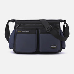 Classic Travel Satchel for Men – Durable Nylon, Large Crossbody Bag