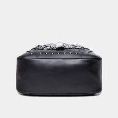 3D Owl Design Laptop Backpack – Waterproof PU Leather College & School Backpack for Travel, Sport, and Daily Use