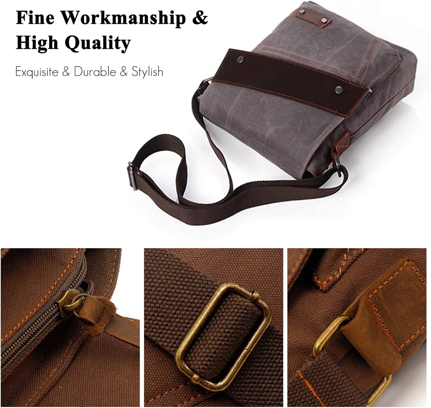 Business Messenger Canvas Shoulder Bag - VOTVO