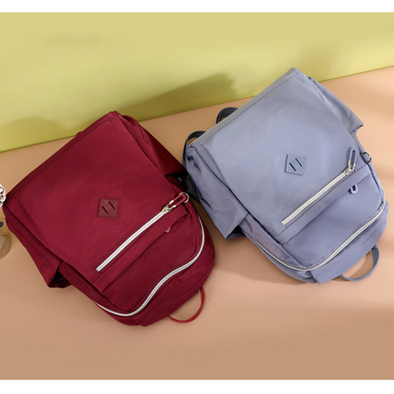 Zaino da donna in nylon con piccolo portamonete – Borsa da viaggio casual da giorno
