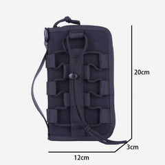 Casual Large Capacity Nylon Wallet for Men – Zipper Closure, Multiple Compartments