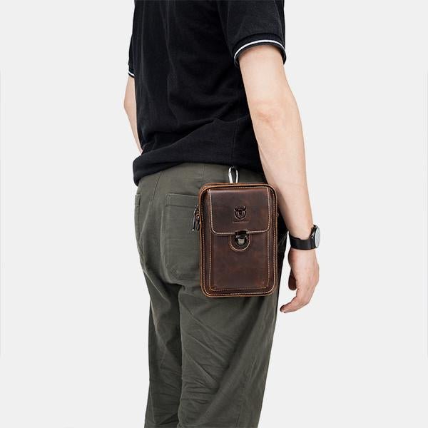 Genuine Leather Multifunctional Waist & Messenger Bag for Men – Versatile Crossbody & Shoulder Bag - VOTVO
