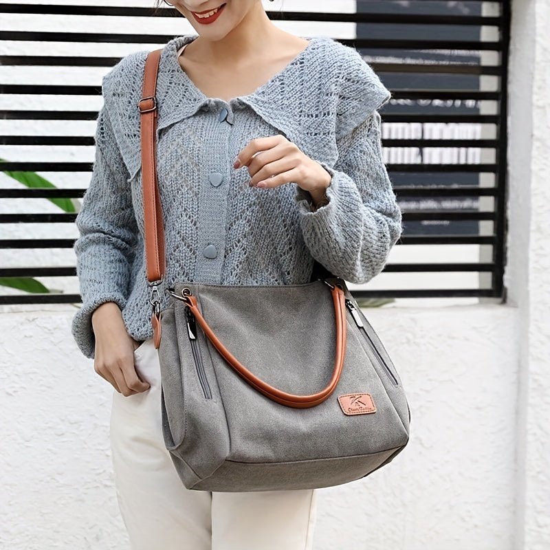 High - Quality Canvas Large Capacity Tote Bag – Perfect for Everyday and Travel - VOTVO